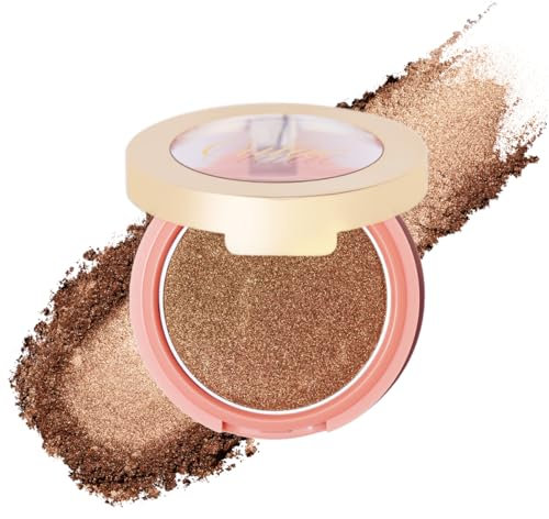 Oulac Fard Illuminante Blush, Blush Polvere Make up Viso, Lunga durata Lunga Durata Resistente ad Acqua e Sudore, Formula Vegana e Cruelty-free, Colore: F04 Goddess