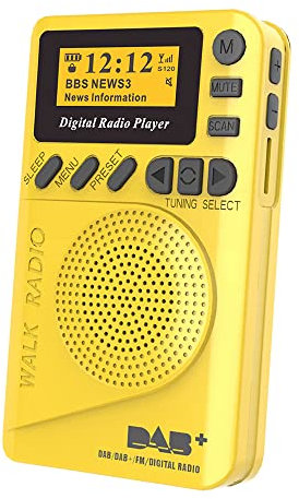 Lechnical Pocket DAB Digital Radio Mini DAB+ Digital Radio with MP3 Player FM Radio LCD Display