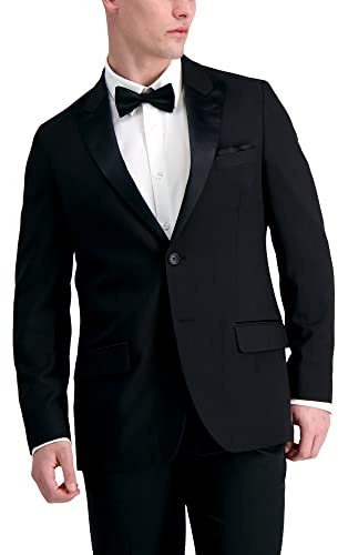 Haggar Mens - & Slim Premium Comfort Tailored Fit Tuxedo Jacket, Black, 42 US