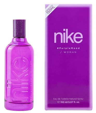 NIKE - Purple Mood 150 ml, Colonia Mujer, Perfume Formato Spray, Eau de Toilette Natural y Femenina, Aroma Floral Gourmand, Fragancia Fresca, Dulce y de Larga Duración