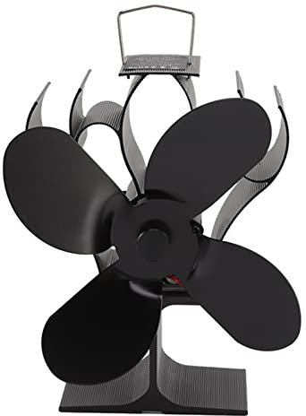 Ventilateur De Poêle à Bois Vomeko à 4 Pales – Ventilateur Compact Alimenté Par la Chaleur Conçu Pour être Utilisé Avec les Poêles à Bois, les Poêles à Gaz, les Poêles à Granulés Et les Cheminées. Amé