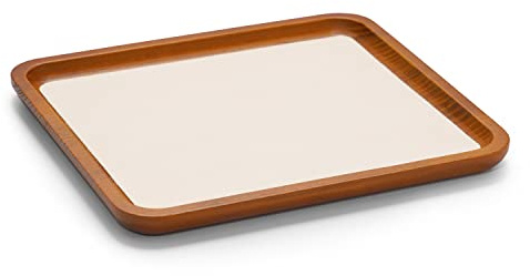Oirlv Schmucktablett aus Holz Schmuck Organsier Tablett Schmuckdisplay Tablett für Halskette Ring Ohrring Armband Display und Organizer