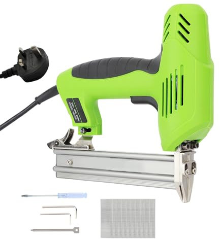 1800W Electric Nail Gun Professional Staple Gun Heavy Duty for Wood, Upholstery, Carpet, Wire Fencing Brad Nailer for DIY Project of Upholstery, Home Improvement and Woodworking