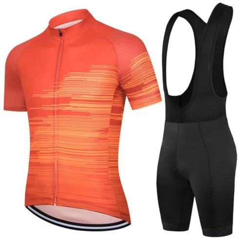 Fahrradtrikot-Set, Sommer, Herren, Fahrradbekleidung, Mountainbike-Kleidung, Anzug, 1, Large