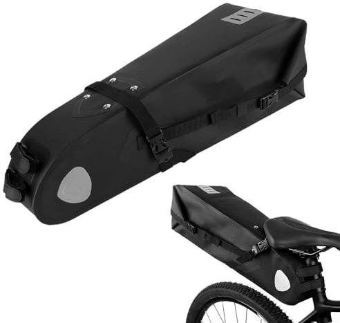 SPORTARC Wasserdichte Satteltasche, Fahrrad-Gepäckträgertasche, hohe Kapazität, Hecktasche für Fahrradteile