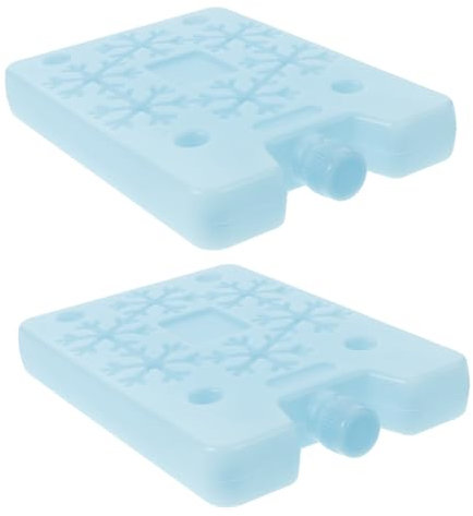 BESPORTBLE 2pcs Ice Bags Reusable Gel Ice Packs for Air Cooler Cooler Box Lunch Box Camping Freezer Blue Cooling Pads
