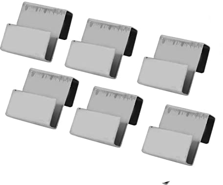 50 x Heavy Duty Glass Frame Mounting Clamp Overlapping S Clips for Greenhouse Stainless Steel