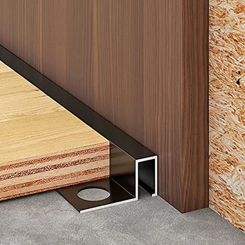 Piso de Tiras de transición de Metal, Tiras de conexión de Espacios de Alfombra a baldosa/Madera a baldosa, rampa de umbrales de Puertas, para casa, Oficina, Escuela, Tienda