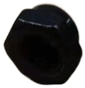 3/5/10/20 Stück Hutmutter M3 M4 M5 M6 M8 M10 M12 Stahl mit schwarzem oder Edelstahl 304 oder Messing dekorative Hutmuttern Kappenabdeckungen(Steel with black,M10 3pcs)