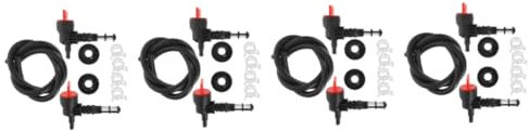 Supvox 4 Sätze Generator-kraftstofftank-absperrventilsatz Absperrventil Der Kraftstoffleitung Kraftstoffabsperrventilsatz Motorspülung Schwimmbad Regler Duschventil Rohr Jumper Plastik