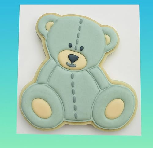 9cm Teddy Bear Stitches Cookie Cutter
