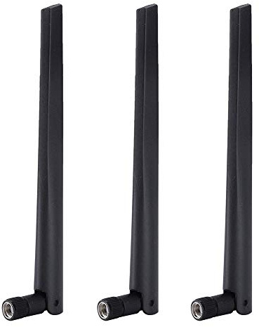 RT-AC68U - Juego de antenas de tarjeta de red de alto refuerzo, 3 unidades de antena de enrutador SMA WIFI