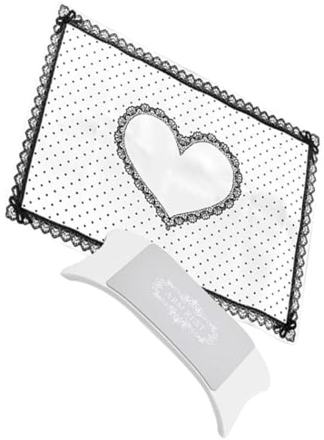 Healvian Faltbares Handkissen für Maniküre Silikon-handmatte Waschbares Nagelpflege-werkzeug Nagelkunst-ausrüstung Manikürematte Weiß