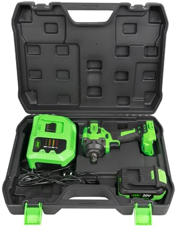 JBM60046C Pistola de impacto brushless a batería de ½ (800 nm) con maletín (INCLUYE BATERÍA Y CARGADOR)