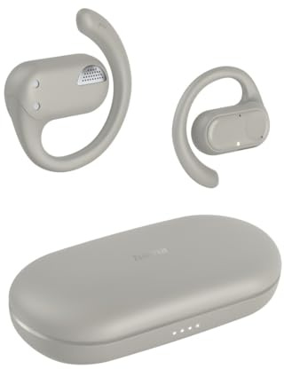 Hama Öppna bluetooth-hörlurar (trådlösa hörlurar med fria öron, Open Ears, ENC, TWS, IPX4, 18 timmars batteritid, kompatibel med Siri Google Assistant, mikrofon, röst-/touch-kontroll, uppladdningslåda