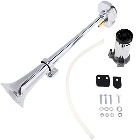 ePathChina® 17 Inch 150DB Super Loud 12V Single Trumpet Air Horn Compressor Kit for Cars/Trucks/Boats/Motorcycles/Vehicles
