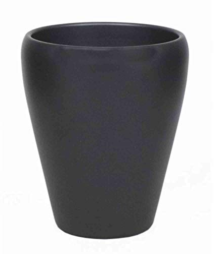 INNA-Glas Keramik Orchideentopf, Ø14cm, 17cm, anthrazit, matt | Blumentopf/Orchideen Übertopf