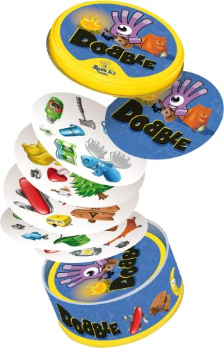 Asmodée Dobble Camping Kartenspiel, ab 6 Jahren, 2–8 Spieler, Spieldauer 15 Minuten, (in englischer Sprache) - Englische Sprache