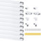 Canaline Fili Elettrici 20x10mm Canalina Per Cavi Autoadesiva Nascondi Cavi per Ufficio Domestico 10 x 40cm Lunghezza Per Pacco Bianco