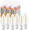 OSRAM LED Star Classic B40 LED lampe pour la base B15D, forme de bougie, fil, 470 lumens, blanc chaud (2700k), remplacement des ampoules de 40W conventionnelles, non dimmables, 6 pack