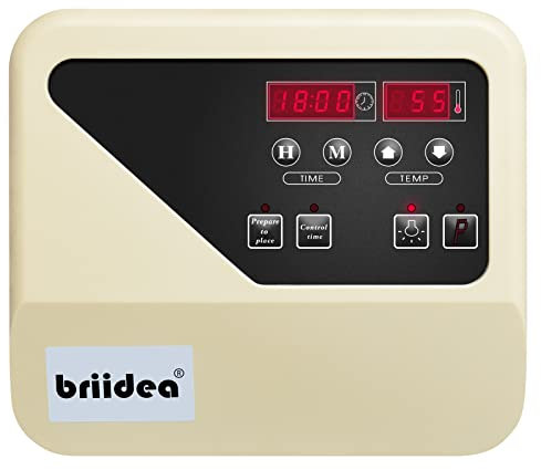 HSN-01DE Saunakontroller, Briidea3-9KW Saunakontroller mit 2-Modi, verwendet für Haushalts- und Gewerbesaunaöfen, Raumbeleuchtung