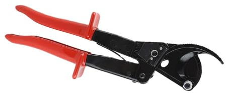 Ausla HS 325A Ratschen-Kabelschneider, Isoliertes Schneidwerkzeug aus Kohlenstoffstahl, Robustes Aluminium-Kupfer-Ratschen-Kabelschneider für Kupfer-Aluminium-Kabel, Massivdraht, 240