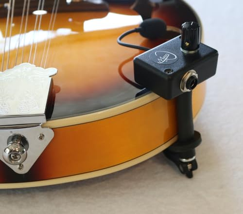 Mandolin Pickup with Quick Mount ~ Flexible Micro-Gooseneck by Myers Pickups