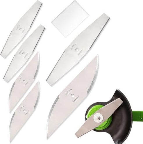 JEYORZY 6 Pièces Accessoires pour Coupe-Herbe, Tondeuse à Gazon en Lames pour Jardin et Pelouse Coupe Bordures