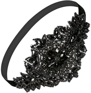 ROMISBABA Damen Fascinator Haarband Mit Wasserdiamanten Elegantes Kopfstück Für Partys Hochzeiten Und Besondere Anlässe Leicht Und Tragbar