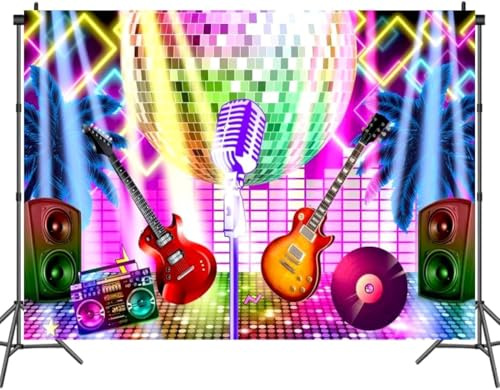 Toile de fond pour photographie, hip hop, graffiti, rock, thème musique, fête, bannière, décoration - Idéal pour les fans de rock, planificateurs d'événements, musiciens