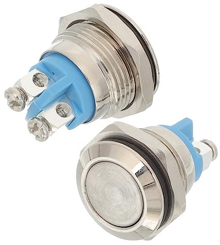 NULYLU Wired Doorbell Button 2pcs Replacement Parts Kit Screw Feet Suitable for Household Doorbell Systems