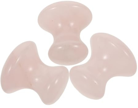 PLAFOPE 3 Stücke Teiliges Pilzförmiges Gua Sha aus Jade Gesichtsmassage Stein mit Kühlender Wirkung zur Hautstraffung und Faltenreduktion Kompaktes Spa-werkzeug für Frauen zur