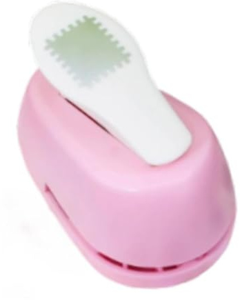 Baoblaze Perforatrice per carta con bordo per francobolli, leva, fai da te, decorazioni, accessori, versatile, 8x5x5,4 cm, facile da spremere, Rosa