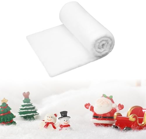 ARYIMYDP Nieve Artificial para Decoración, Mantas de Nieve, Ideal para Decoraciones Invernales Durante las Fiestas, Árbol de Navidad, Adecuada para Adornos Navideños, Pueblos y Jardín, Perfecta para