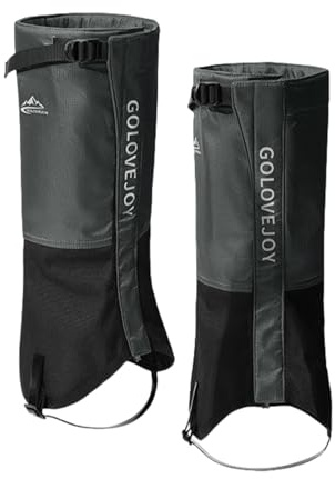 Polaina transpirable para botas de nieve, polainas de serpiente, polaina de senderismo, snowboard, equipo de protección para deportes al aire libre | Correas de hebilla ajustables para hombres y