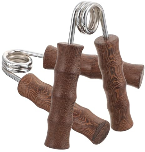Gatuida Ejercitador de Dedos de Madera de Alta Resistencia, Par de Pinzas para Mano de Hombre, Accesorio Práctico para Entrenamiento de Fuerza, Fortalecedor de Agarre y Color Aleatorio