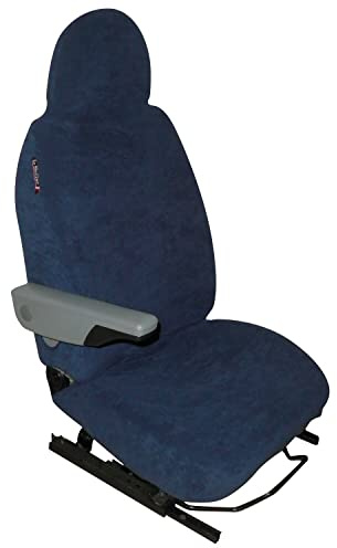 Narbonne Accessoires Housses de siège éponge Coton Extensible : Bleues