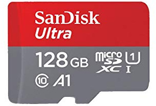 Sandisk SDSQUAR-128G-GN6MN Memoria Flash 128 GB MicroSDXC Clase 10 UHS-I - Tarjeta de Memoria (128GB, U1, C10, 128 GB, MicroSDXC, Clase 10, UHS-I, 100 MB/s, Class 1 (U1))