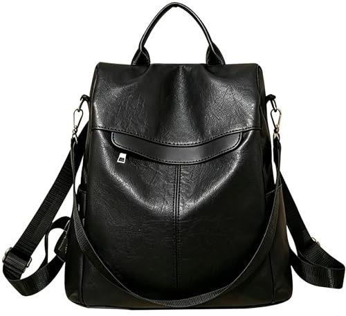 shepretty Stöldskyddsryggsäck för kvinnor, B0298-bk, 32 * 14 * 33cm, Praktisk