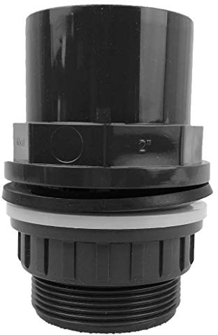 well2wellness® Tankdurchführung/Behälterverschraubung 50 mm x 50/63 mm x 2 - Klebemuffe x Außengewinde