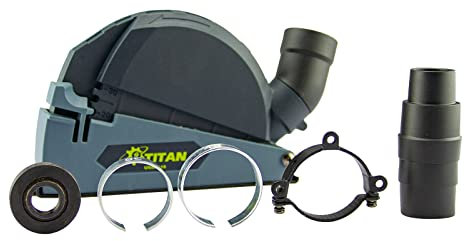 Titan Absaughaube USSN118 Staubschutz zum Trennschleifen für Winkelschleifer 115/125 mm universell einsetzbar