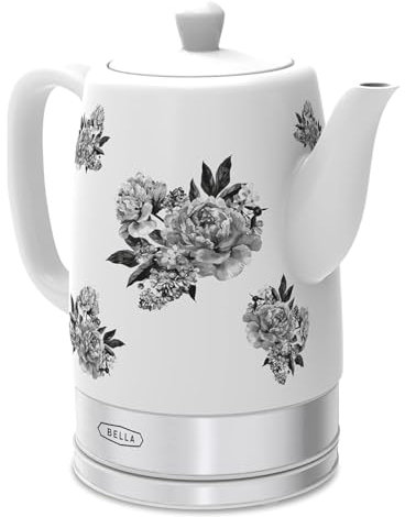 BELLA 1.5L Electric Ceramic Kettle - Black Floral