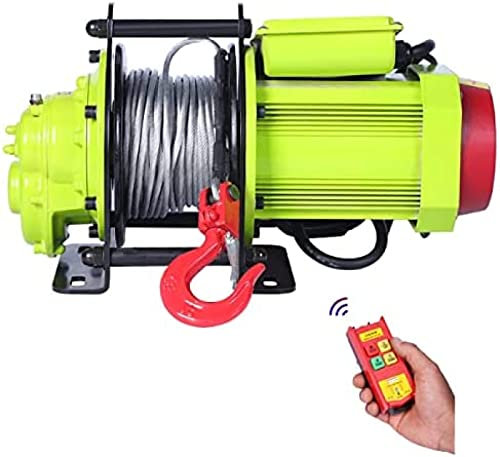 PETI Electric Hoist Winch Crane, Fast Lifting 30m/min, Electrical Hoist Winch With Remote Control, For Commercial/Home/Warehouse/Garage,B,400kg,Hilarious123