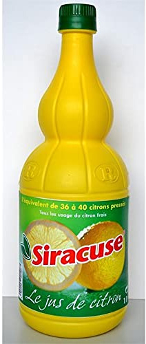 SIRACUSE Jus De Citron 1L - Pur jus pressé 100% naturel pour sublimer toutes vos recettes d'aides culinaires ! - Le Lot De 3