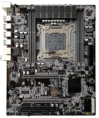 Seprendi X79 ATX Desktop PC Motherboard LGA2011-V1/V2 4XDDR3 240 PIN ECC RAM Slot M.2 2XPCIe X16 16XUSB 6XSATA Game Motherboard Replacement Parts