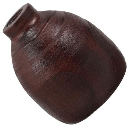 Vase aus gebranntem Paulownia Holzvase bürodeko home decor hausdeko living room decoration vases süßer Blumenhalter rustikale hölzern Ornamente Blumenstand Reagenzglas kleine Vase