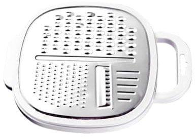 PRETYZOOM Cortador De Verduras De Acero Inoxidable Pelador y Rallador Multifuncional Para Verduras Queso y Frutas Blanco