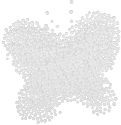 Ipetboom White Foam Particles Bean Bag Filler Soft Lightweight Cushion Stuffing for Sofa Beanbag Refill Multi-use Upholstery Beads Safe and Impact-resistant Material