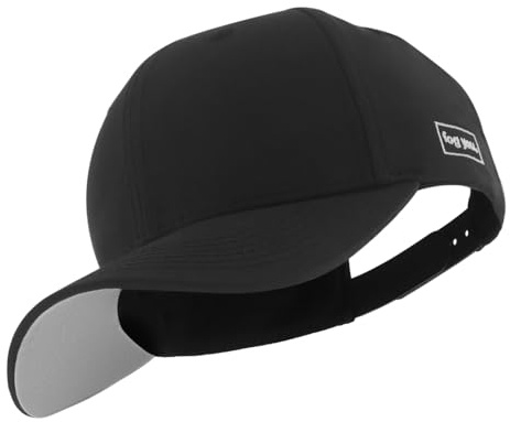 Nebelkind Baseline Cap Herren Damen, Cleane Baseball-Cap gebogener Schirm, Minimalistische Premium Baseballkappe, Einheitsgröße OneSize Größenverstellbar Premium Casual (Schwarz)