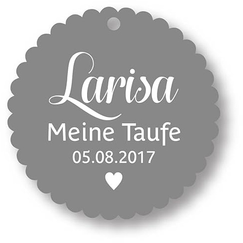 Geschenkanhänger Tags Etiketten Taufe Kommunion Konfirmation Hochzeit